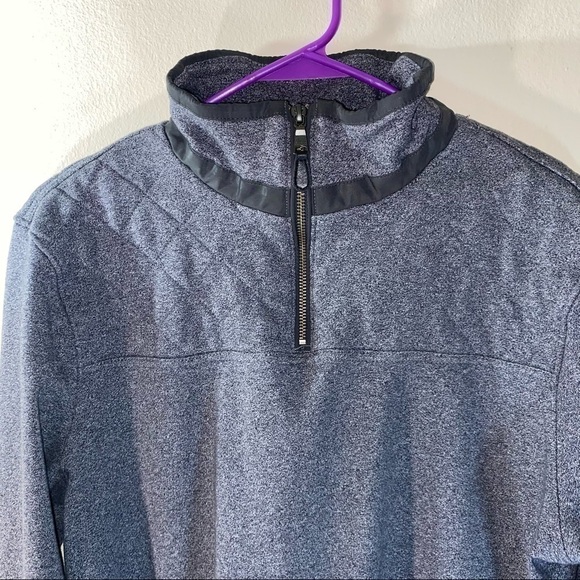 Banana Republic Pullover 1/4 Zip Jacket Quilted Long Sleeve Unisex Top - Picture 3 of 9